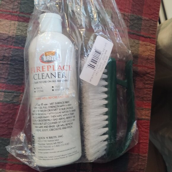 Quick N Brite Fireplace Cleaner with Scrub Brush - Picture 3 of 6